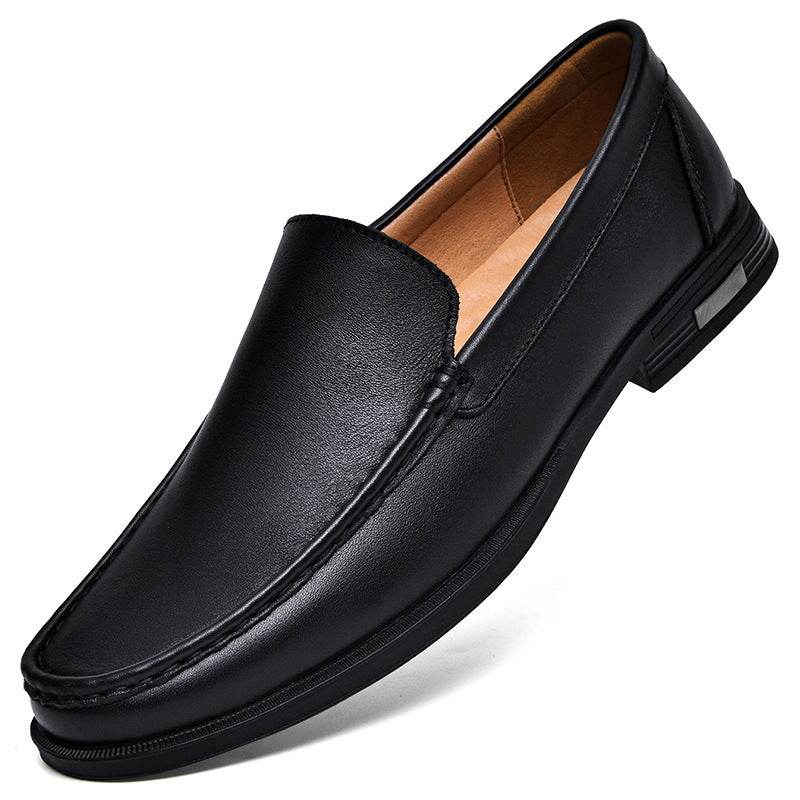 Authentic Leather Loafers - Breathable Slip-On Business Shoes for Men - Buy Center