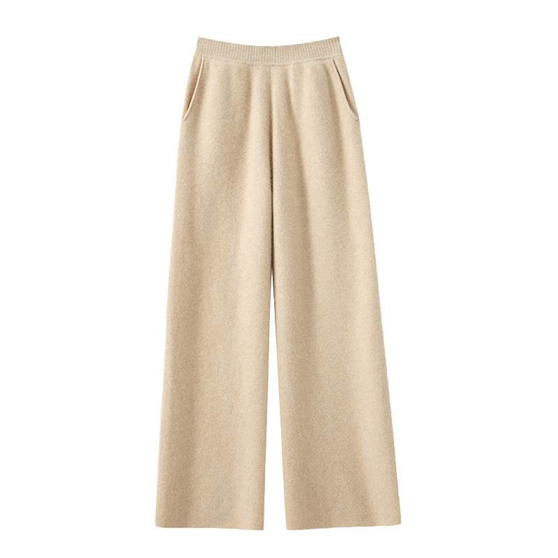 Women's High Waist Wide Leg Pants - Stylish Velvet Casual Fashion 2025 - Buy Center