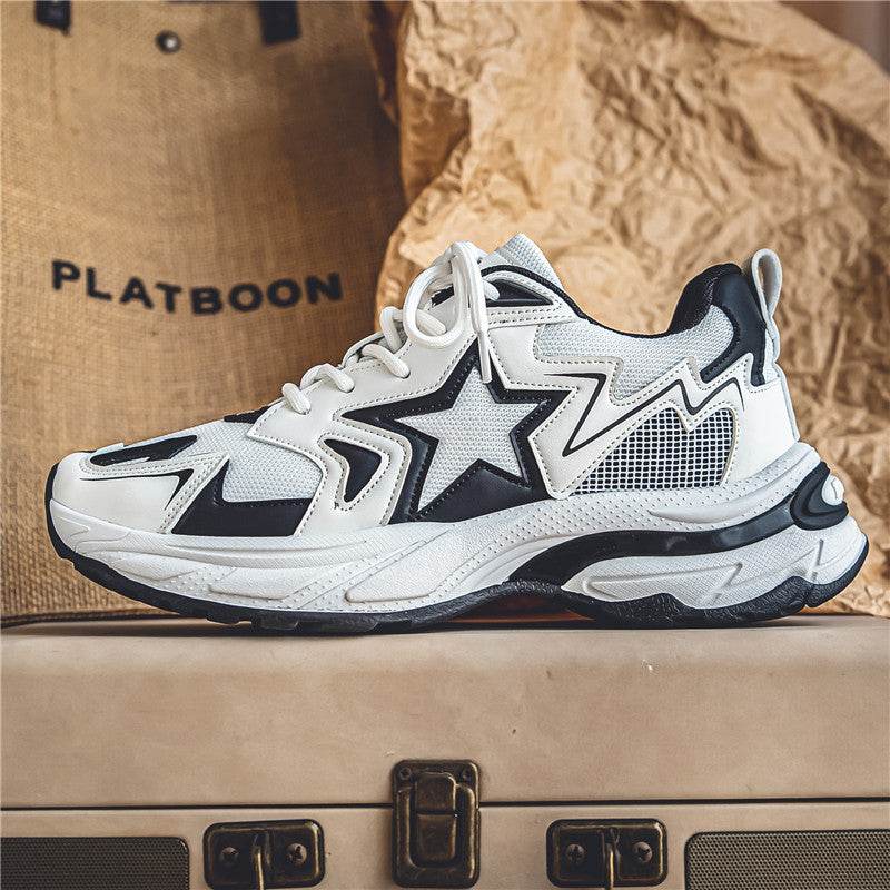 Thick Bottom Casual Daddy Shoes - Trendy Low Top for All-Day Comfort - Buy Center