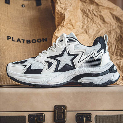 Thick Bottom Casual Daddy Shoes - Trendy Low Top for All-Day Comfort - Buy Center