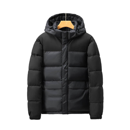 Cotton Contrast Patchwork Down Jacket - Stylish & Warm for All Seasons - Buy Center