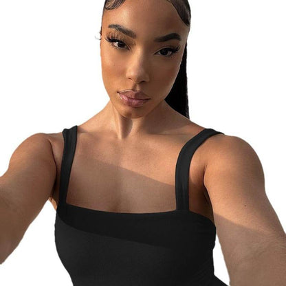 Women's Backless Jumpsuit - Stylish Summer Romper in Classic Colors - Buy Center