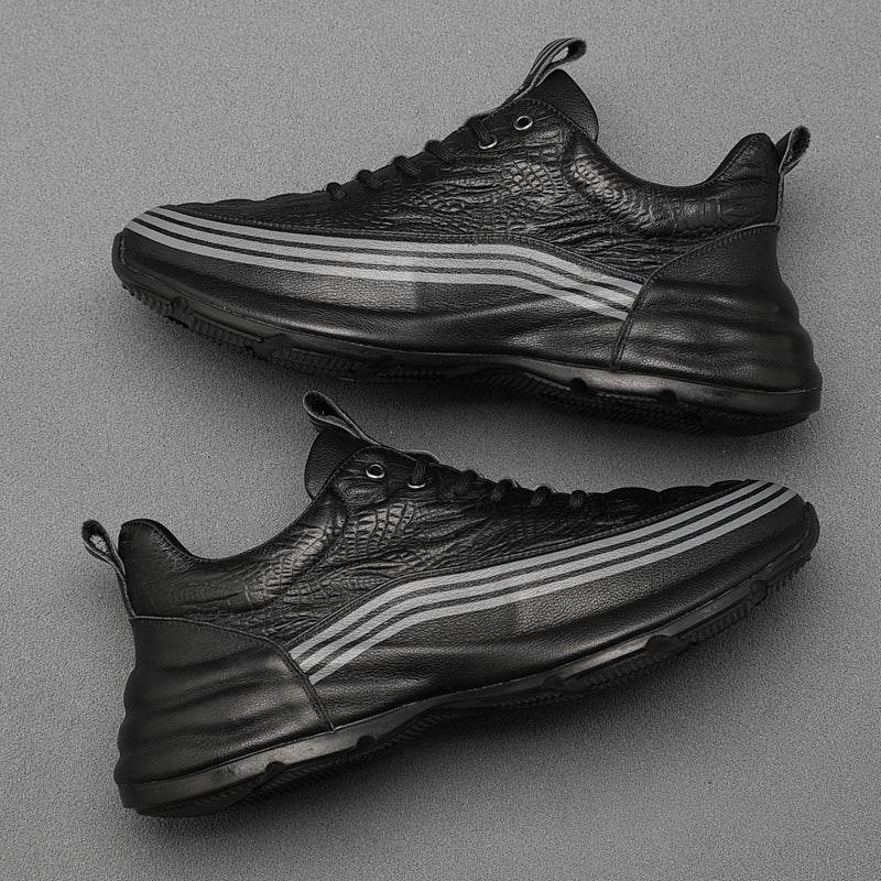 Buy Center Men's Breathable Leather Sports Shoes - Lightweight & Durable - Buy Center