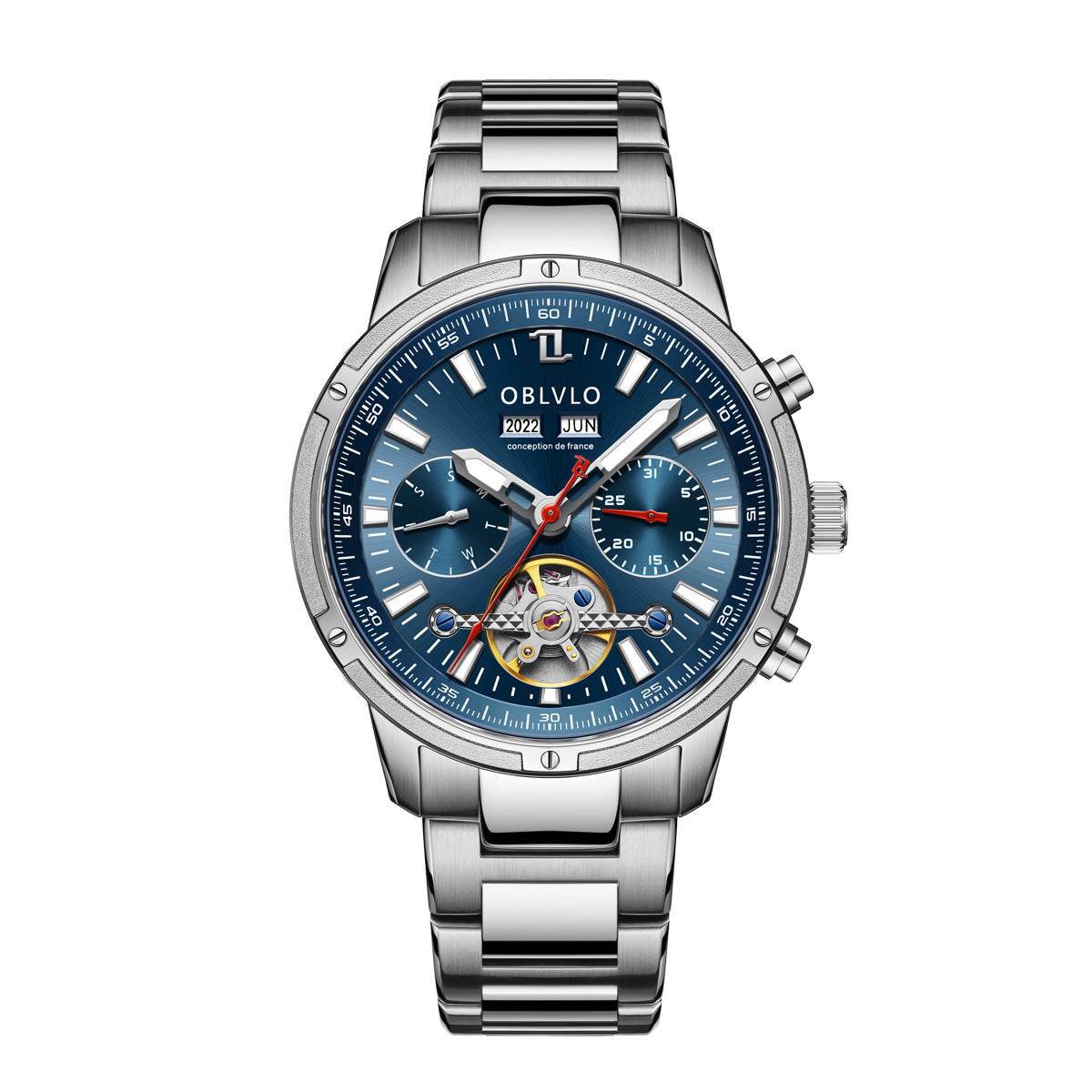 Men's Multi-Functional Hollowed Fashion Watch - Stylish & Versatile Design - Buy Center