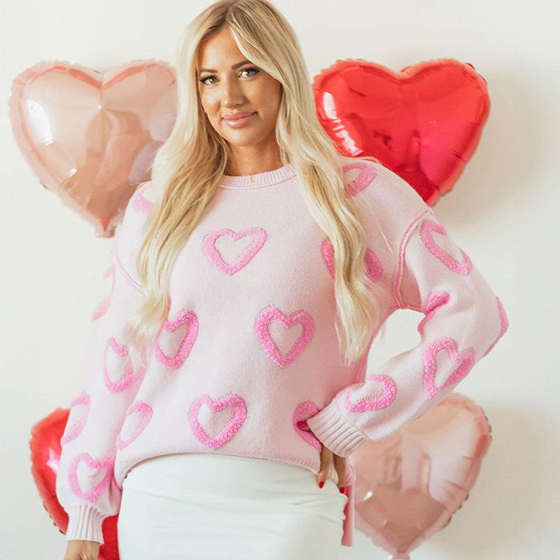 Women's Round Neck Knitted Sweater - Trendy Pullover for All Occasions - Buy Center