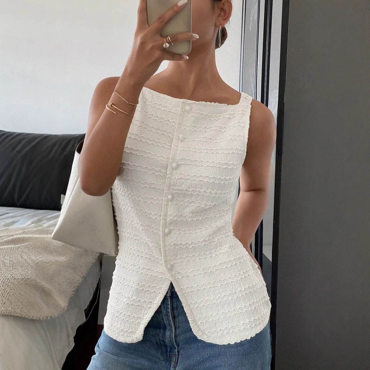 Buycenter Spring Sleeveless Vest Top - Classic Fit for Women’s Clothing - Buy Center