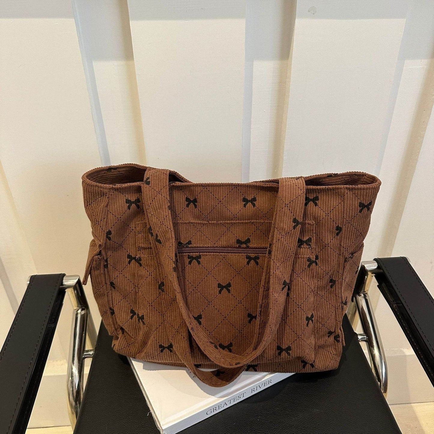 Buycenter Simple Stylish Underarm Tote Bag - Trendy Canvas Clutch - Buy Center