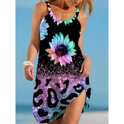 Seaside Vacation Sleeveless Sling Dress - Comfortable Beachwear for Women - Buy Center