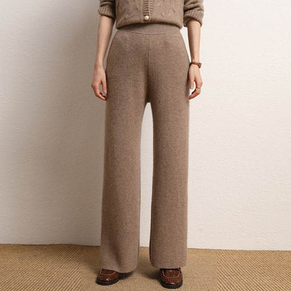 Women's High Waist Wide Leg Pants - Stylish Velvet Casual Fashion 2025 - Buy Center