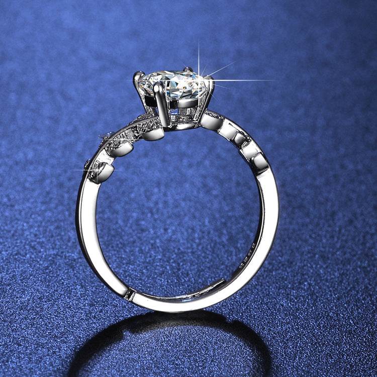 BuyCenter Japanese Style White Copper Laurel Ring - Adjustable Women's Jewelry - Buy Center