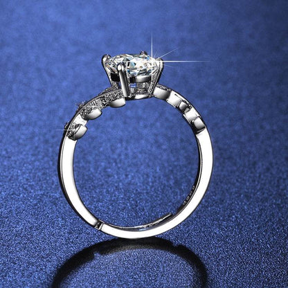 BuyCenter Japanese Style White Copper Laurel Ring - Adjustable Women's Jewelry - Buy Center