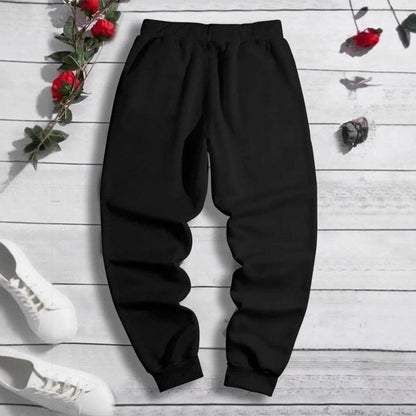 Dark Printed Lace-Up Sweatpants for Men & Women - Comfortable Cotton Fit - Buy Center