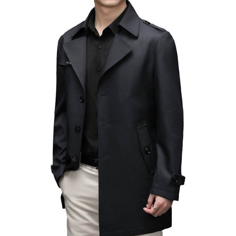 High-End Plus Size Men's Trench Coat - Casual Stylish Jacket 2025 - Buy Center