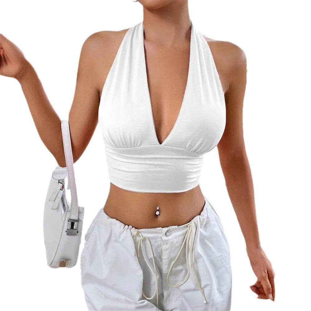 Buycenter Women's Backless Hollow-out Top - Summer Fashion Blazer - Buy Center