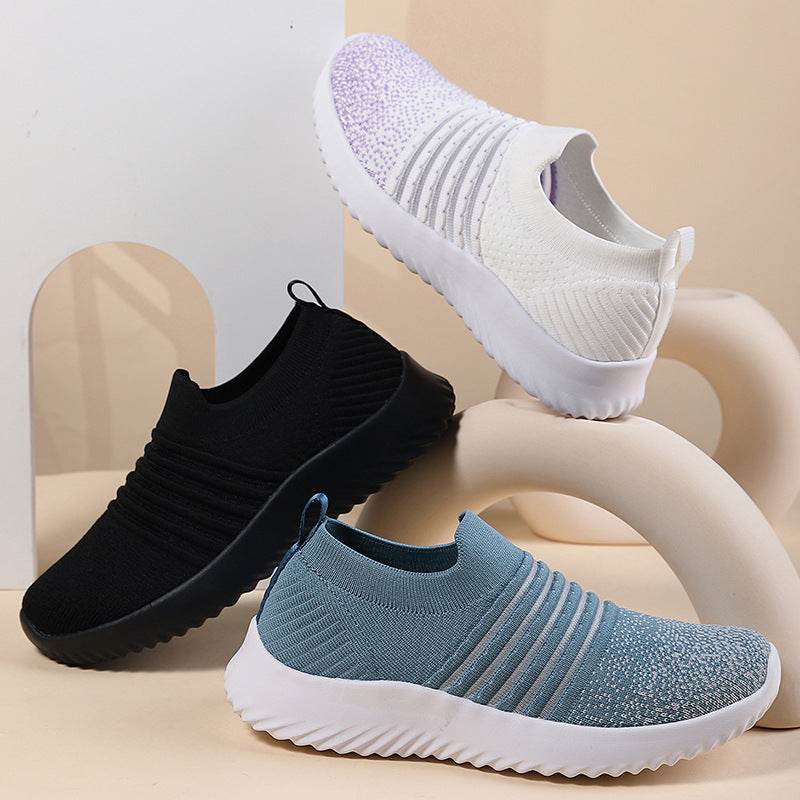 Women's Breathable Mesh Sneakers - Lightweight Casual Flats for Summer - Buy Center