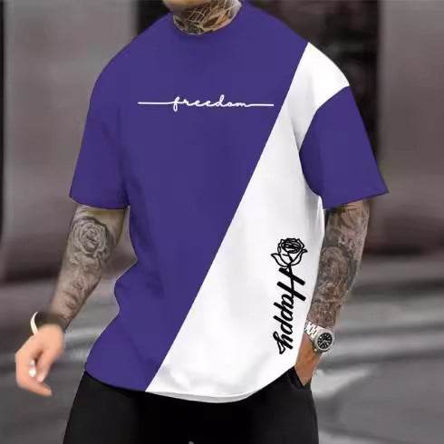 Buycenter Men's Casual 3D Digital Print Short Sleeve Shirt - Size XXS to 6XL - Buy Center