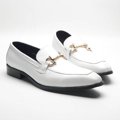 Men's Casual White Shoes - Premium Leather, Low Heel Fashion Trend 2025 - Buy Center