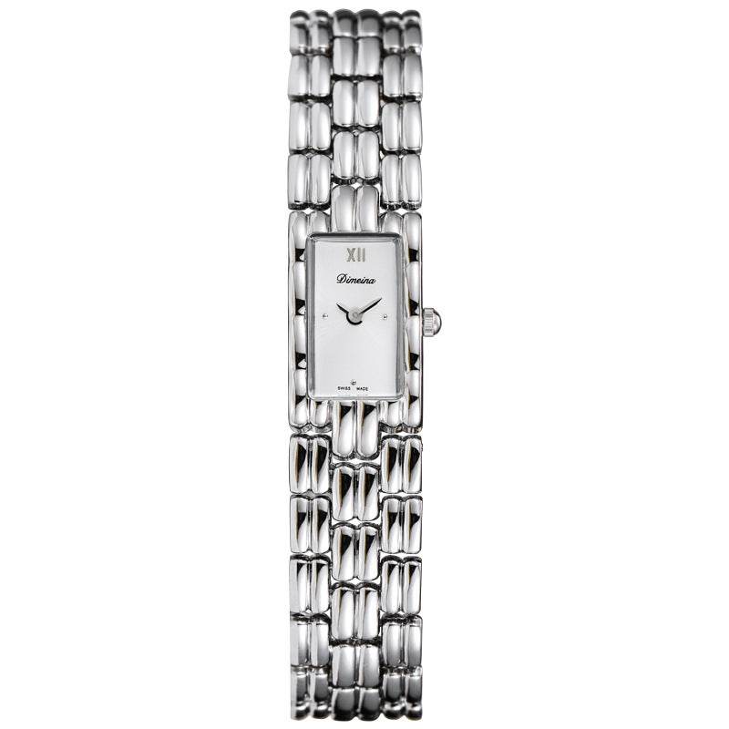 Simple Fashion Square Steel Watch - Elegant Gold & White Design 2025 - Buy Center