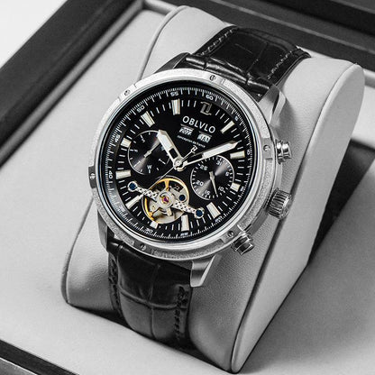 Men's Multi-Functional Hollowed Fashion Watch - Stylish & Versatile Design - Buy Center