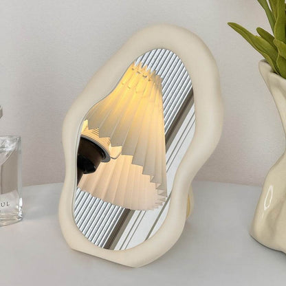 Cute Cloud Makeup Mirror - Irregular Design for Stylish Dorm Use - Buy Center