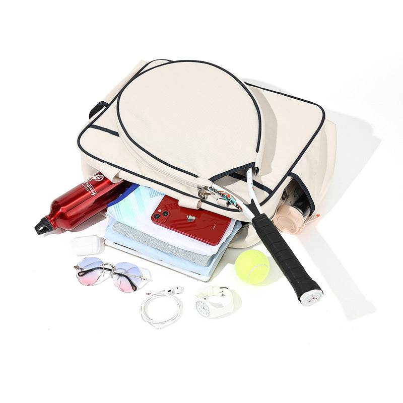 Buycenter Fashion Women's Tennis Racket Bag - Creamy White Crossbody - Buy Center