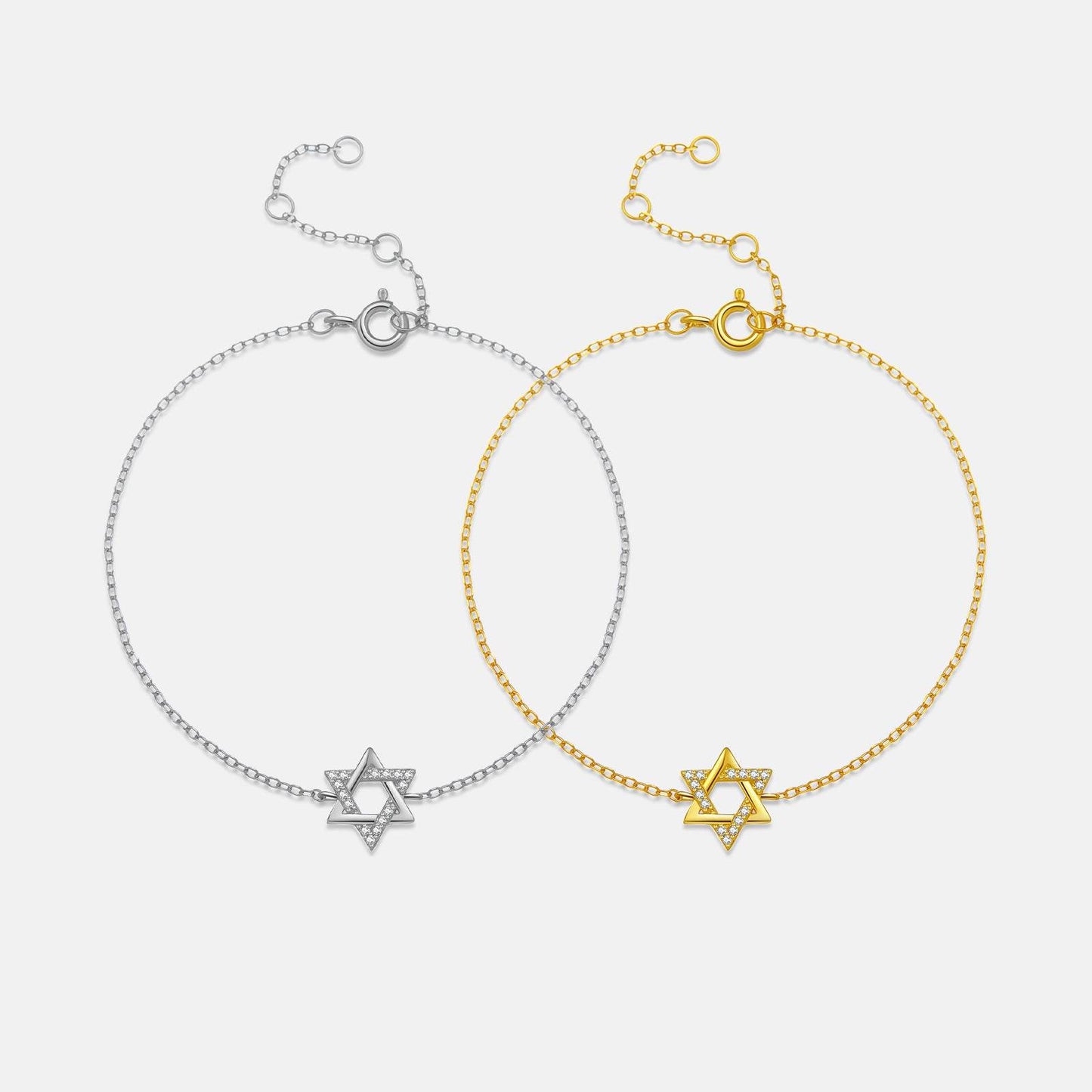 Buycenter S925 Sterling Silver Hexagonal Star Bracelet - Affordable Luxury - Buy Center