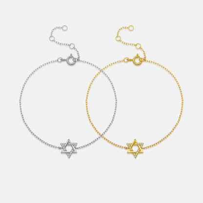 Buycenter S925 Sterling Silver Hexagonal Star Bracelet - Affordable Luxury - Buy Center