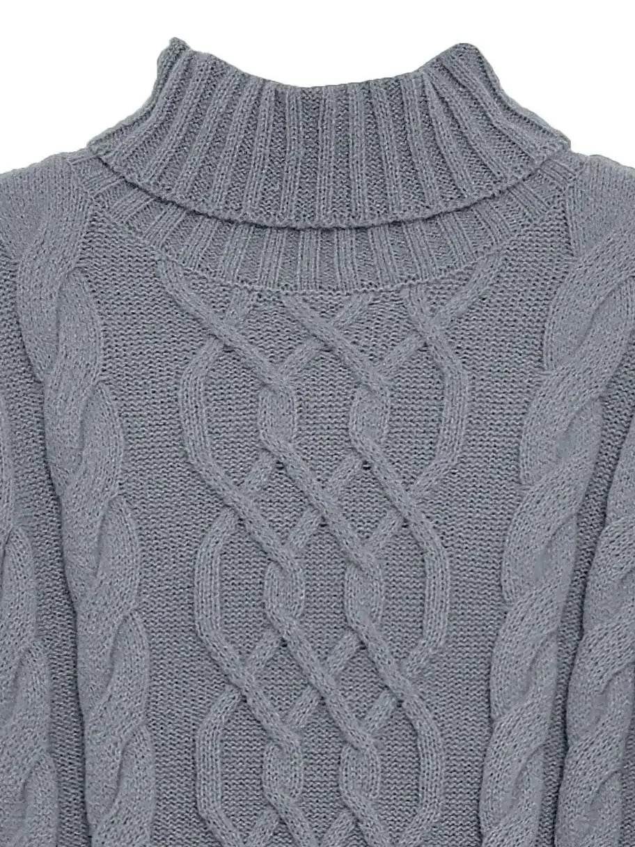 Women's Mid-Length Turtleneck Sweater - Autumn/Winter Casual Style - Buy Center