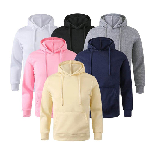 Casual Solid Color Hoodies - Men's & Women's Warm Streetwear Pullover - Buy Center