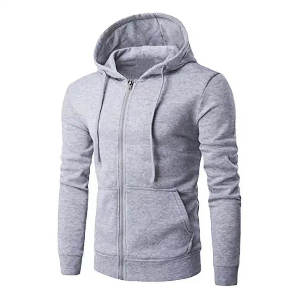 Men's Autumn Zipper Hoodie - Slim Fit Long Sleeve Sweatshirt Jacket - Buy Center