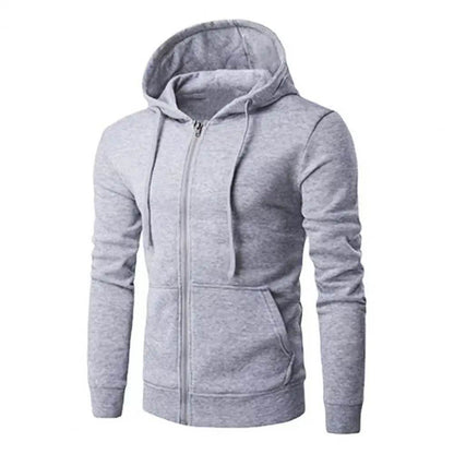 Men's Autumn Zipper Hoodie - Slim Fit Long Sleeve Sweatshirt Jacket - Buy Center