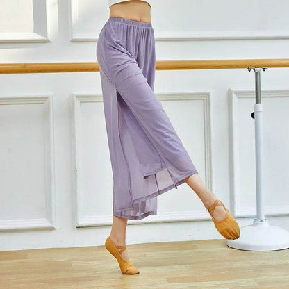 Women's Loose Wide Leg Dance Pants - Comfortable Ankle-Length Trousers - Buy Center