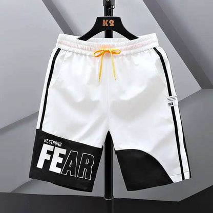 Men's Ice Silk Shorts - Casual Loose Fit with Pockets & Drawstring - Buy Center