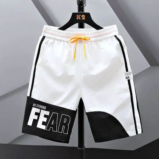 Men's Ice Silk Shorts - Casual Loose Fit with Pockets & Drawstring - Buy Center