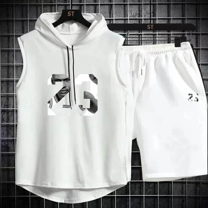 Men's Summer Casual Two Piece Set - T-Shirt & Shorts Twin Suit - Buy Center