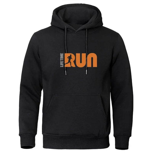 Men's Printed Hoodie - Casual Fleece Sweatshirt for Street Fashion - Buy Center