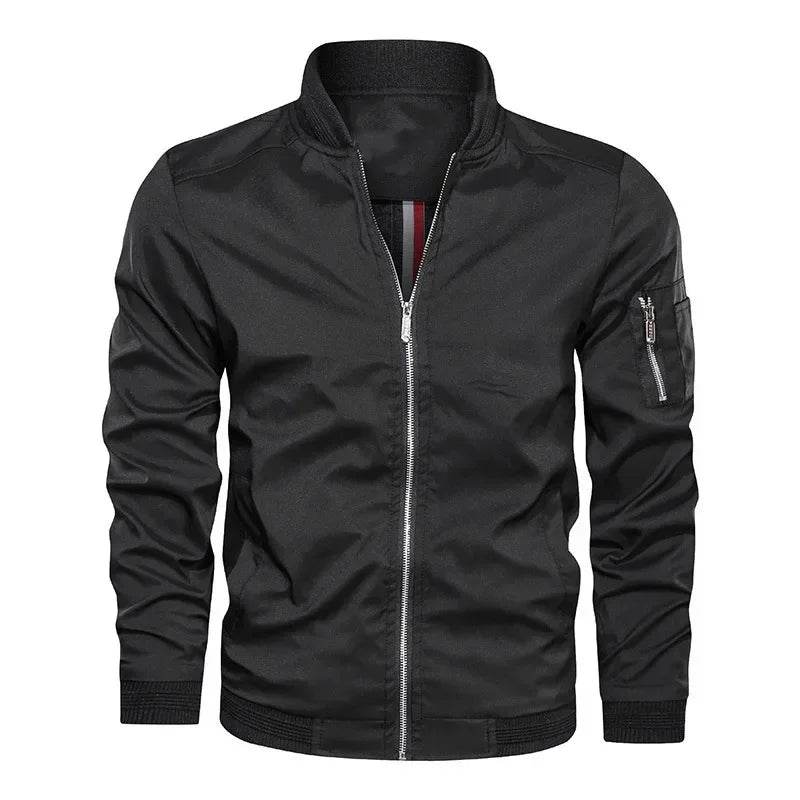 BTQWFD Men's Lightweight Bomber Jacket - Casual Windbreaker with Pockets - Buy Center