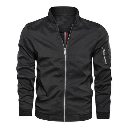BTQWFD Men's Lightweight Bomber Jacket - Casual Windbreaker with Pockets - Buy Center