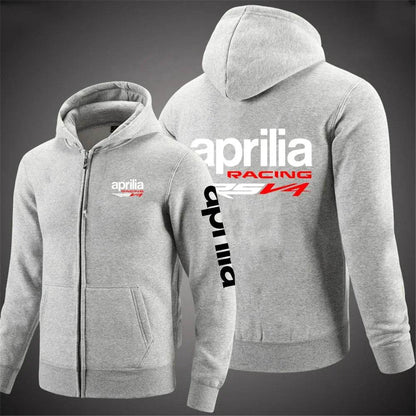 Aprilia Racing RSV4 Men's Printed Hooded Jacket - Casual Autumn Sportswear - Buy Center
