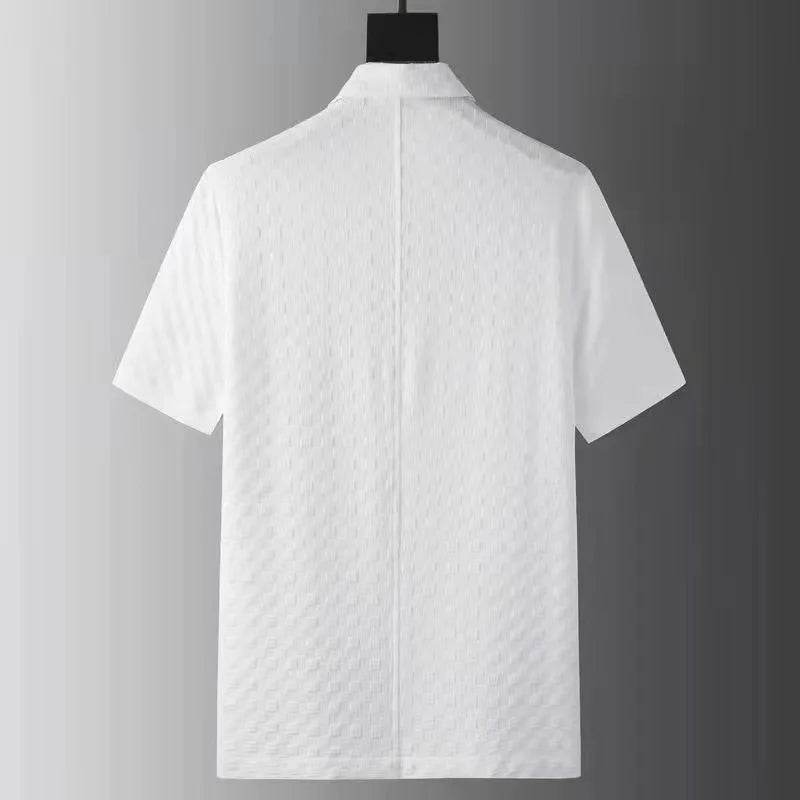 2024 Men's Casual Two-Piece Set - Short Sleeve Ice Silk Suit - Buy Center