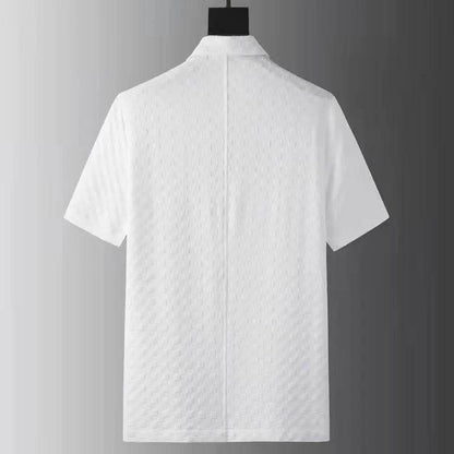 2024 Men's Casual Two-Piece Set - Short Sleeve Ice Silk Suit - Buy Center