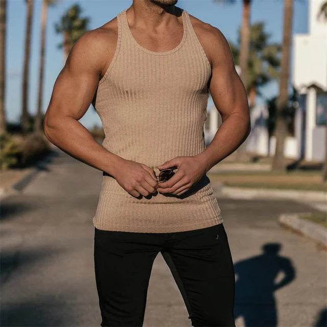 ENUKI Men's Gym Tank Top - Breathable Sleeveless Sports Vest for Summer - Buy Center