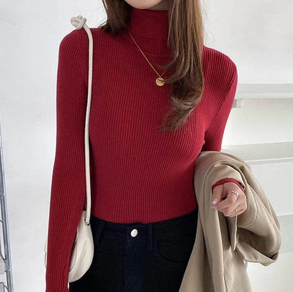 Women's Fall Turtleneck Sweater - Soft Cashmere Knit Pullover - Buy Center