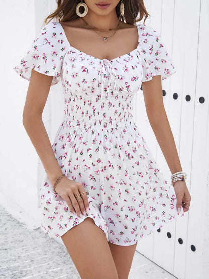 2024 Spring/Summer Floral Beach Dress - Sweetheart Neck, Off Shoulder - Buy Center