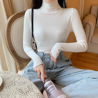 Women's Knitted Turtleneck Pullover - Autumn Winter Sweater - Buy Center