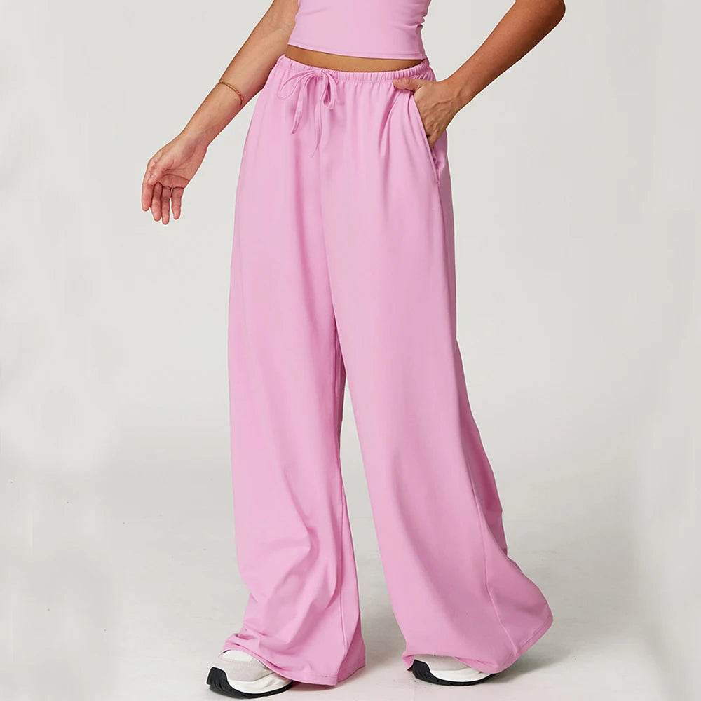 Women's High Waist Flared Leggings - Breathable Wide Leg Yoga Pants - Buy Center