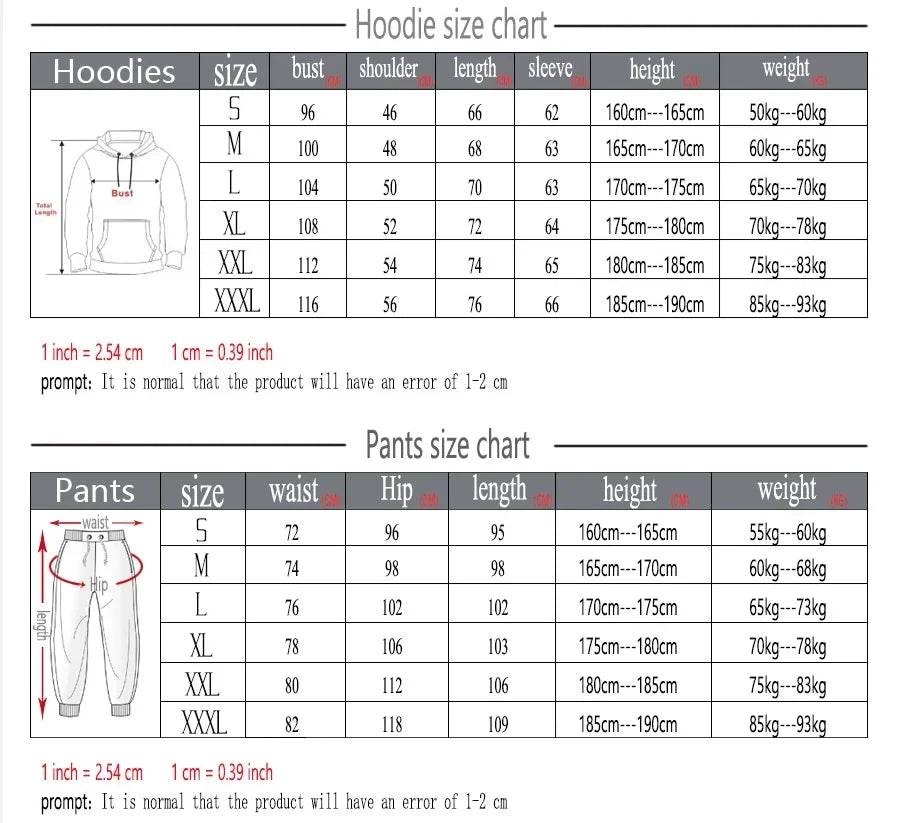 Men's Basketball Hoodie Pants Set - Casual Sportswear Pullover - Buy Center