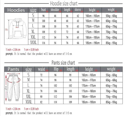 Men's Basketball Hoodie Pants Set - Casual Sportswear Pullover - Buy Center