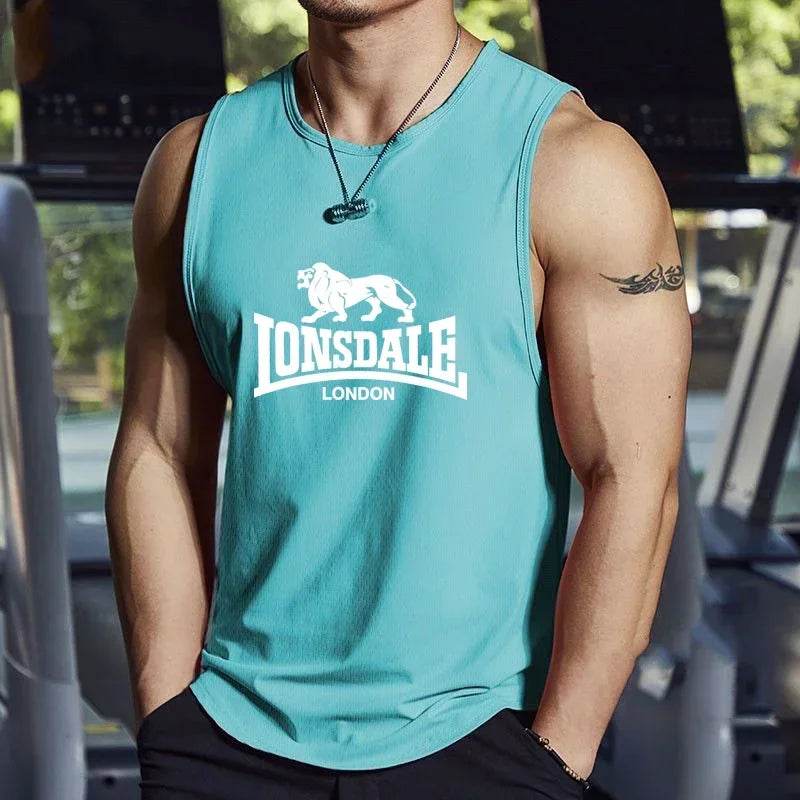 Funny Letter Print Men's Vest - Quick Dry Breathable Tank Top for Summer - Buy Center