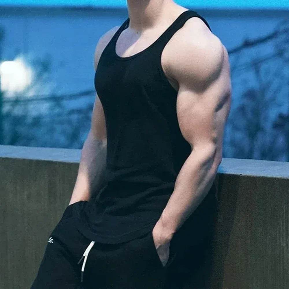 Men's Breathable Slim Fit Vest - Summer Gym Tank Top for Running - Buy Center